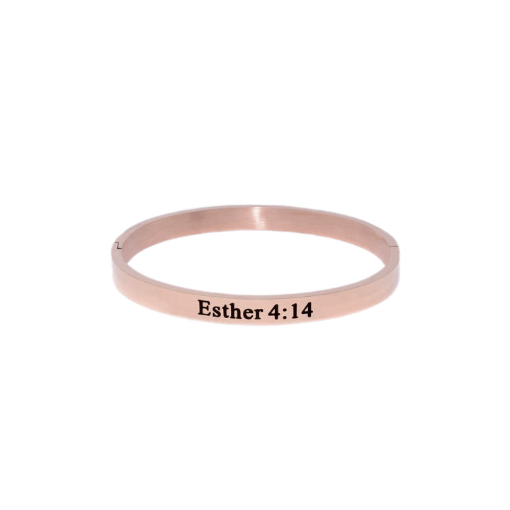For Such A Time As This - Rose Gold Bangle Bracelet
