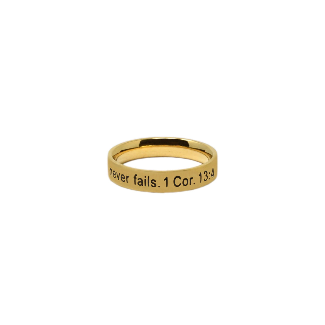 Love Is Patient Thin Band Ring