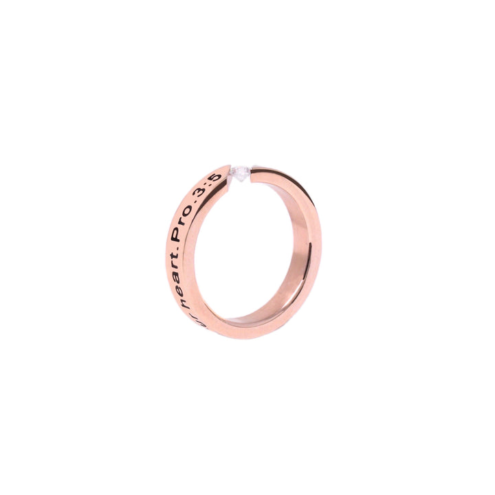 Trust In The Lord Diamond CZ - Rose Gold Ring