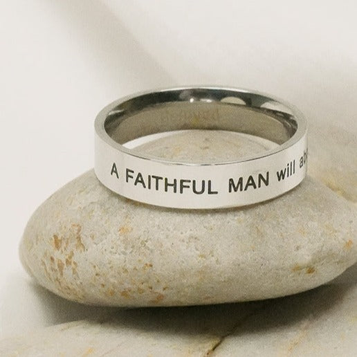 A Faithful Man - Silver Ring