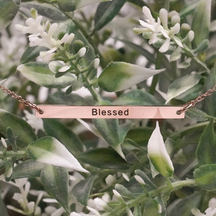Blessed Bar Necklace
