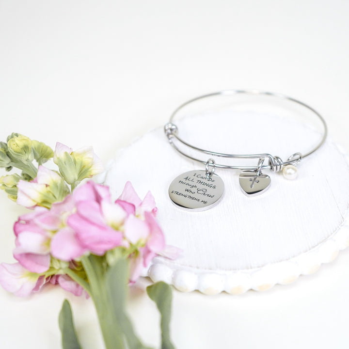 I Can Do All Things - Silver Wire Bracelet