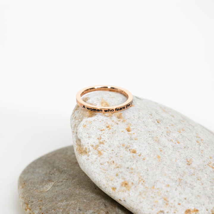 A Woman Who Fears The Lord - Thin Ring