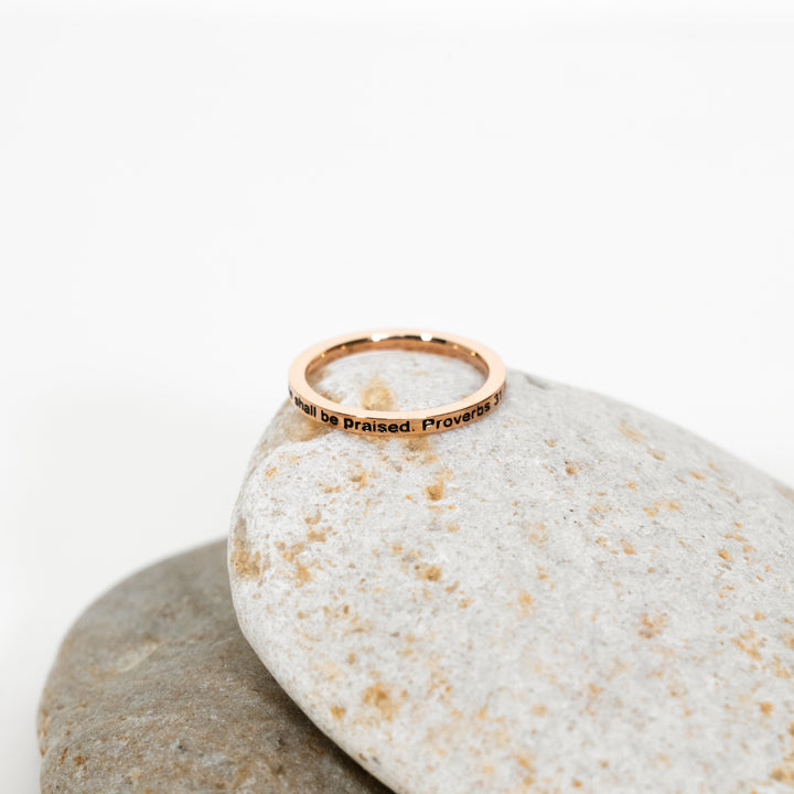 A Woman Who Fears The Lord - Thin Ring