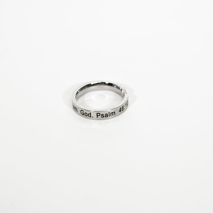 Be Still And Know - Diamond CZ Stone Ring