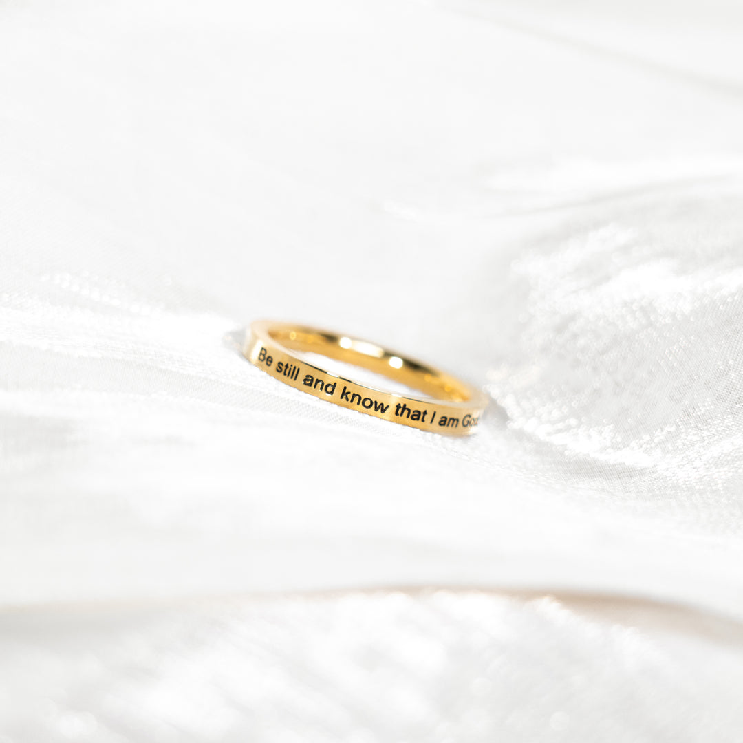 Be Still And Know - Thin Ring