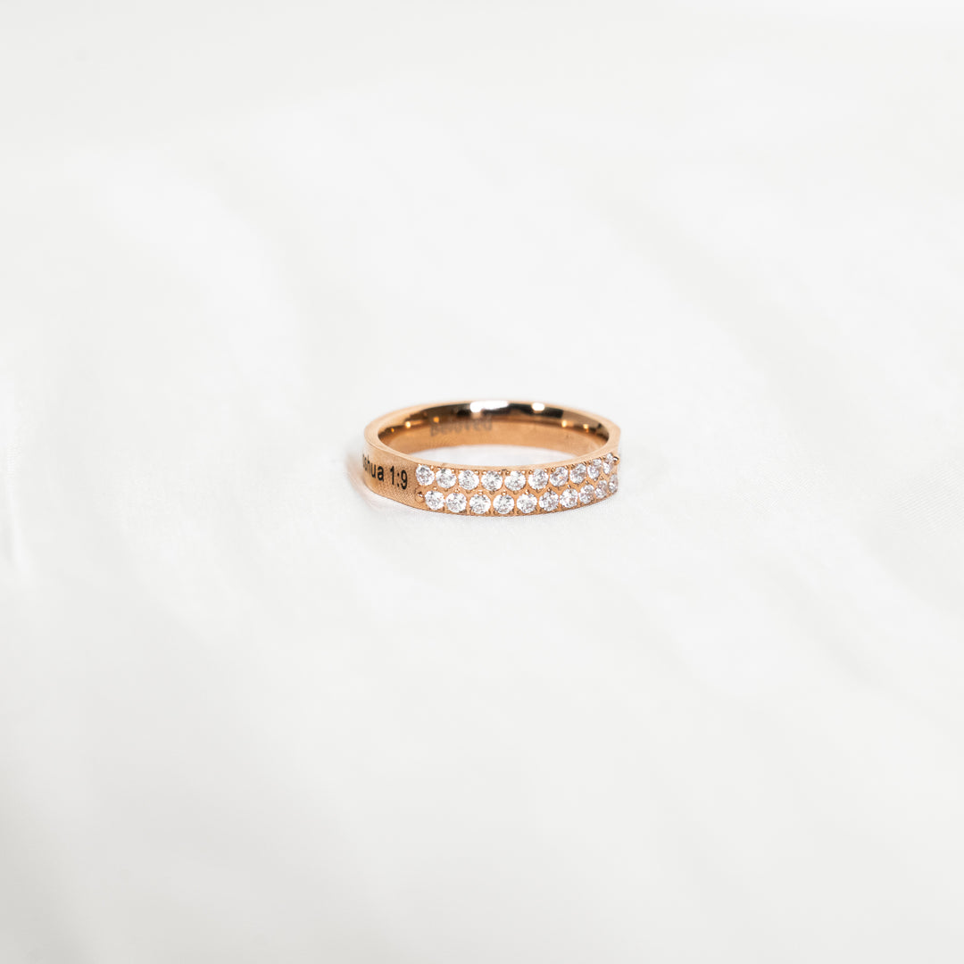 Be Strong - Double Diamond CZ Ring