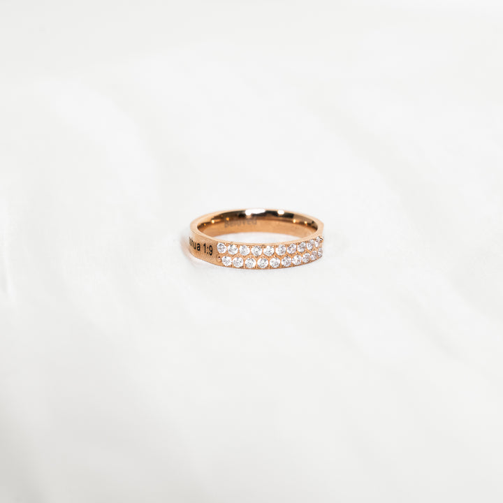 Be Strong - Double Diamond CZ Ring