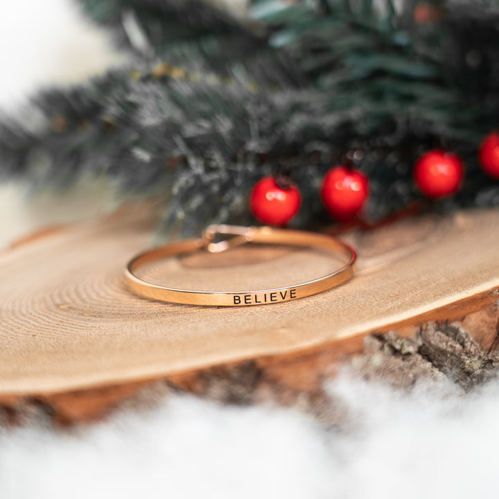 Believe - Thin Hook Bracelet