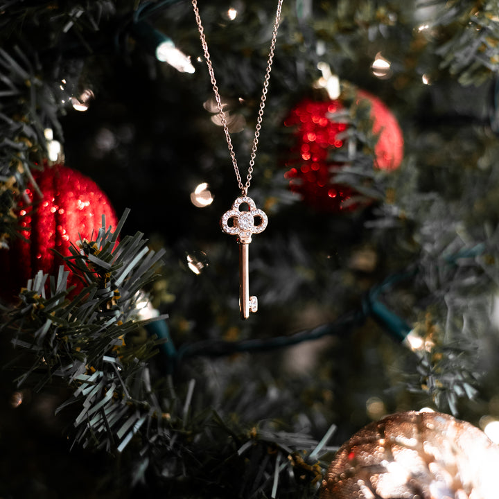 Diamond CZ Key - Necklace
