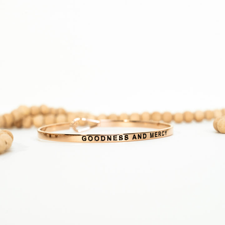 Goodness And Mercy - Thin Hook Bracelet