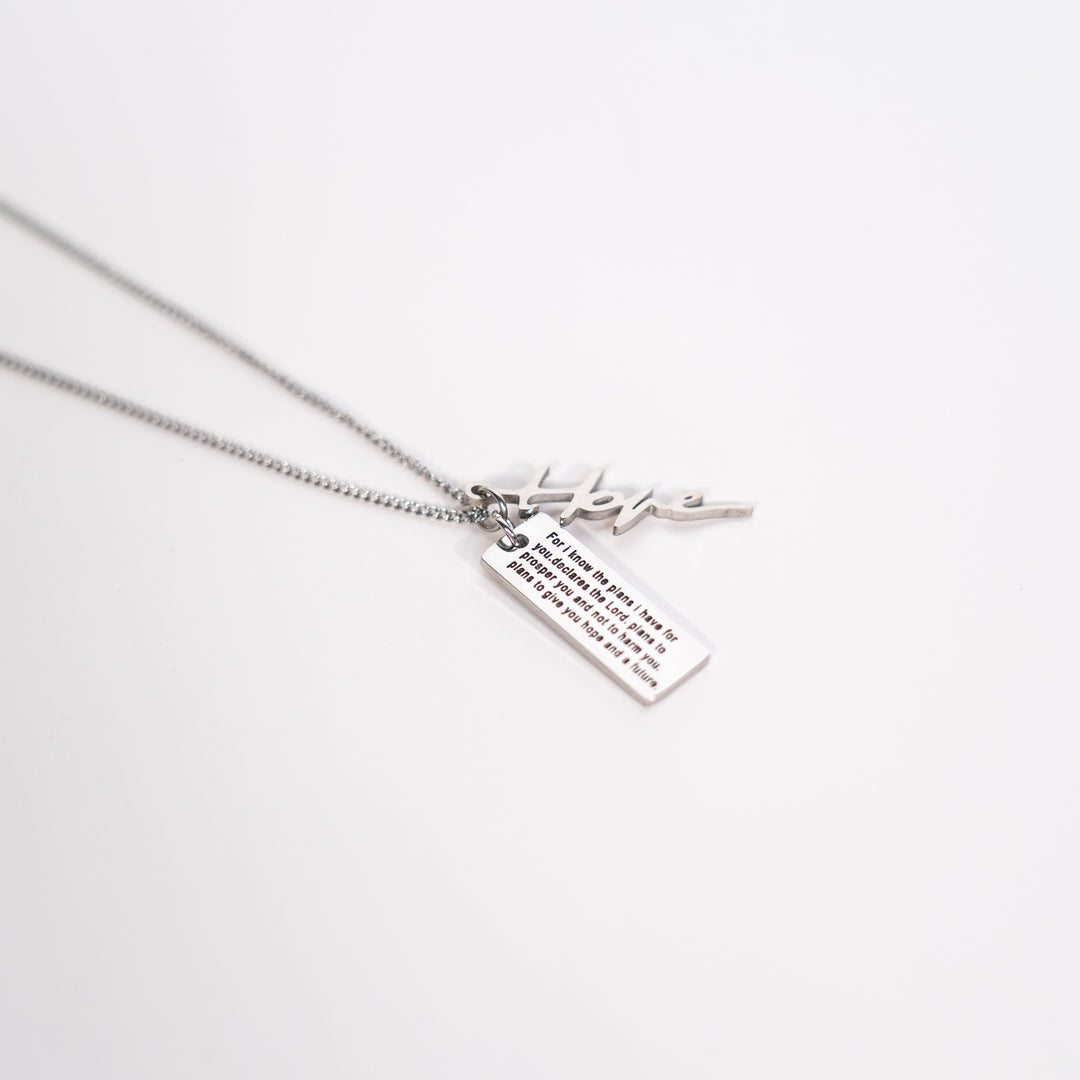 Hope - Verse Tag Necklace