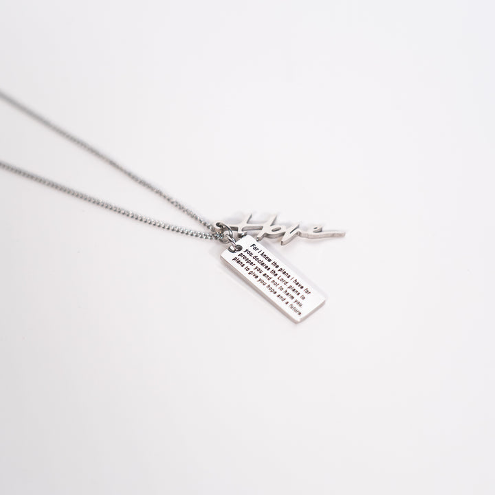Hope - Verse Tag Necklace