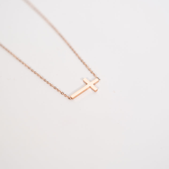 Horizontal Cross - Necklace