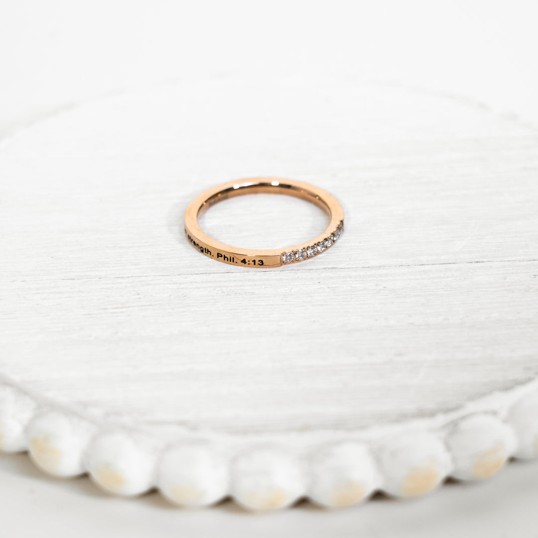I Can Do All Things - Diamond CZ Ring