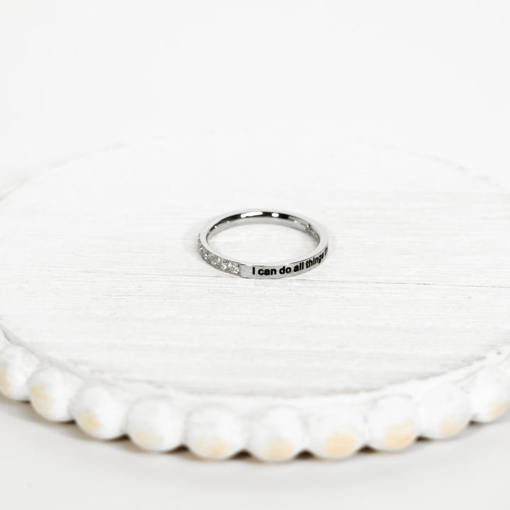 I Can Do All Things - Diamond CZ Ring