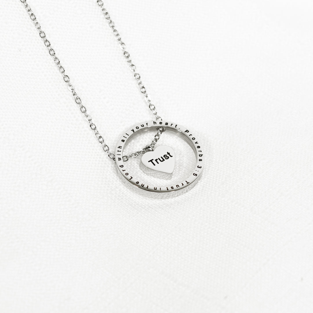 Trust Floating Heart - Necklace