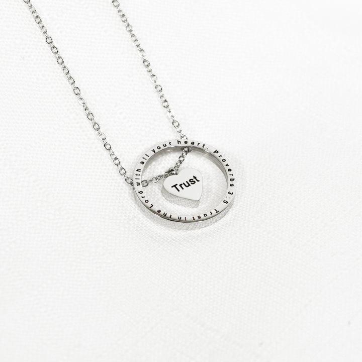 Trust Floating Heart - Necklace