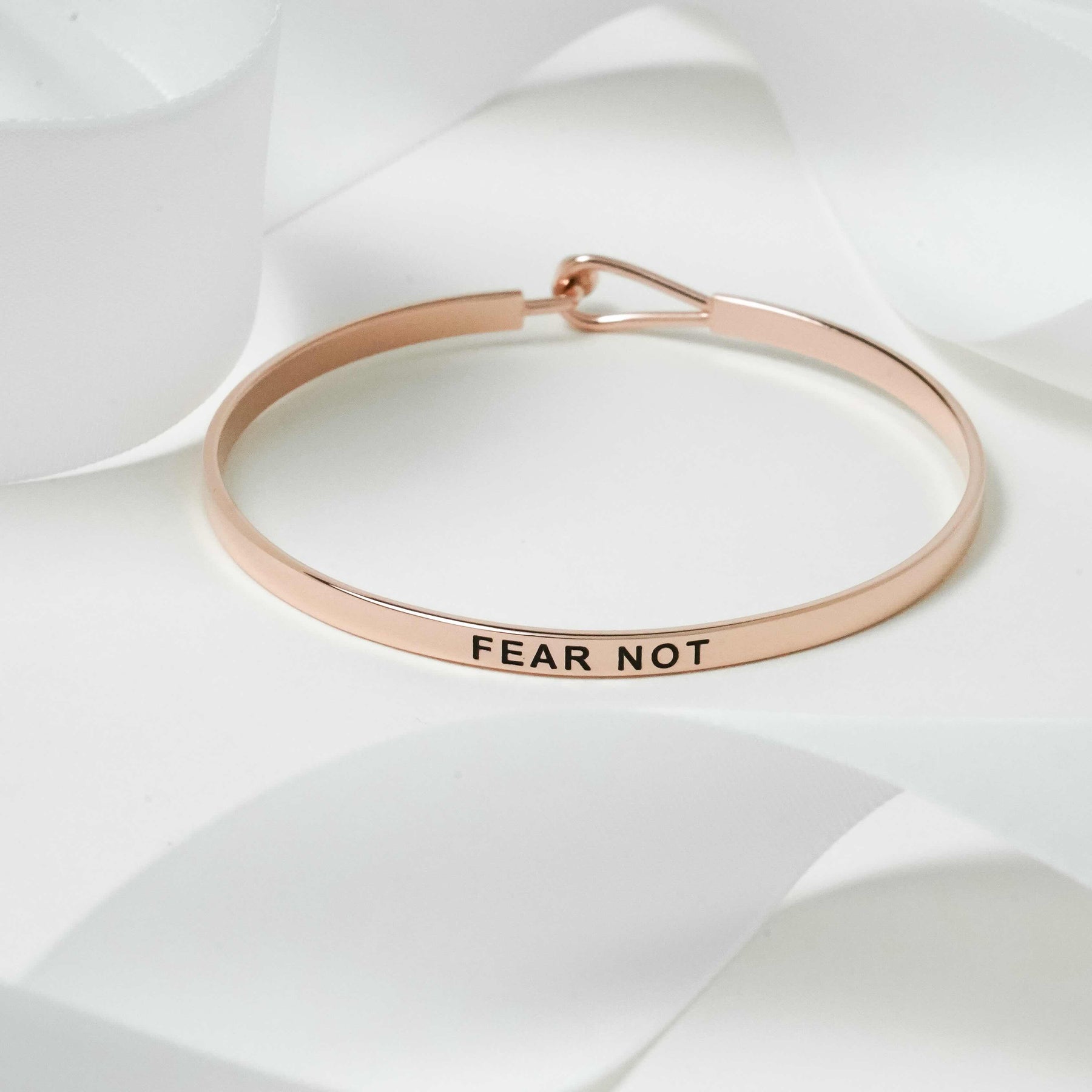 Fear Not - Hook Bracelet Rose Gold