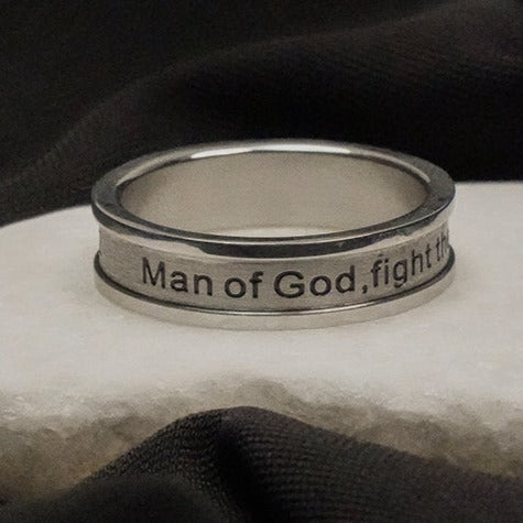 Man Of God - Silver Ring