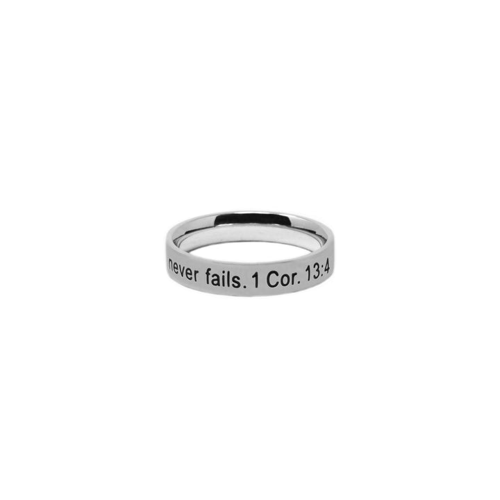 Love Is Patient -Silver Ring