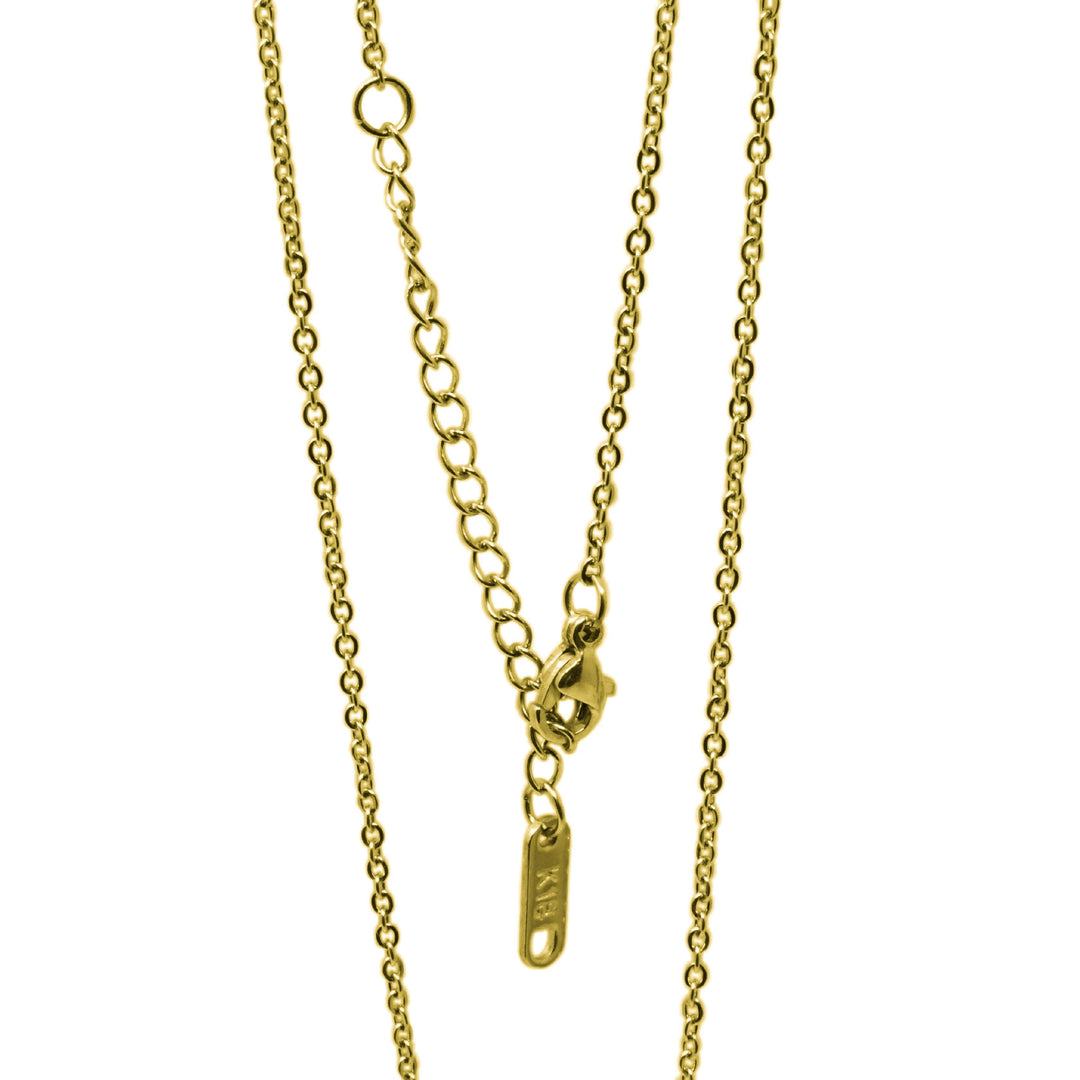 Don't Worry - Gold Vertical Bar Necklace