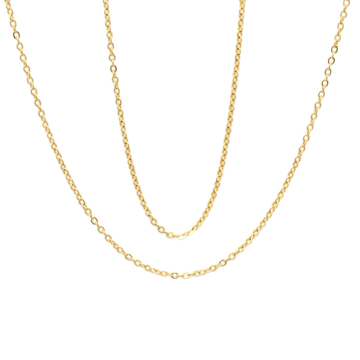 Gold Small Side Cross Necklace