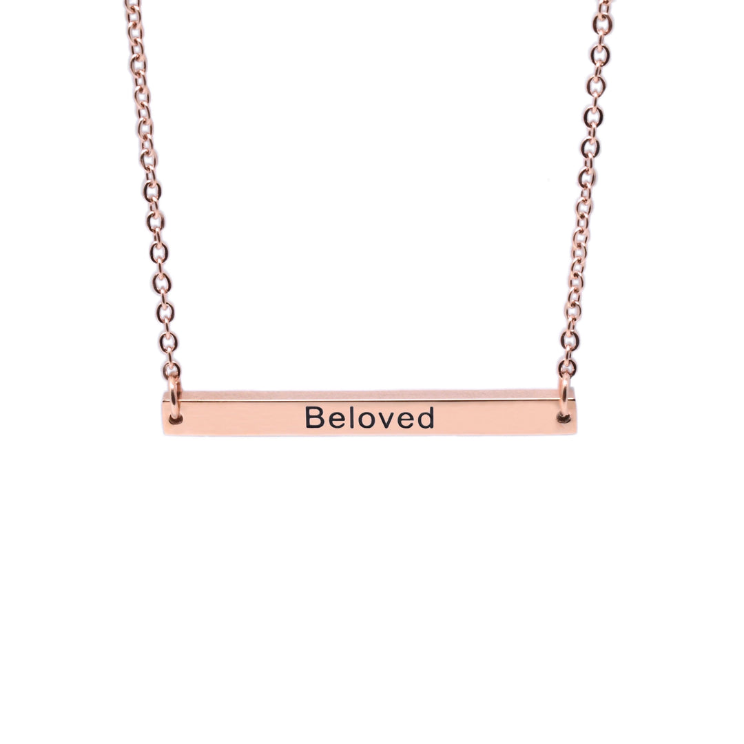 Beloved - Thin Bar Necklace
