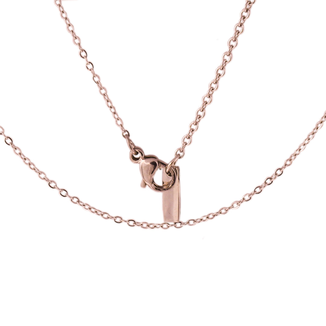 Rose Gold BELOVED Dainty Cross Necklace