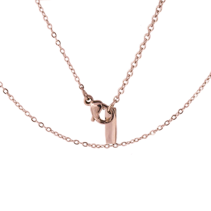 Rose Gold BELOVED Dainty Cross Necklace