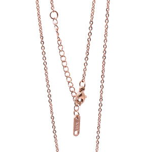 Rose Gold BE STRONG & COURAGEOUS Vertical Bar Necklace