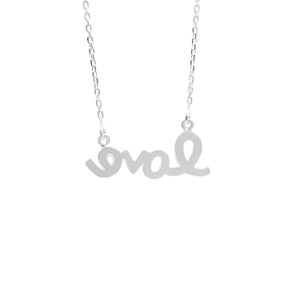 Silver LOVE Necklace