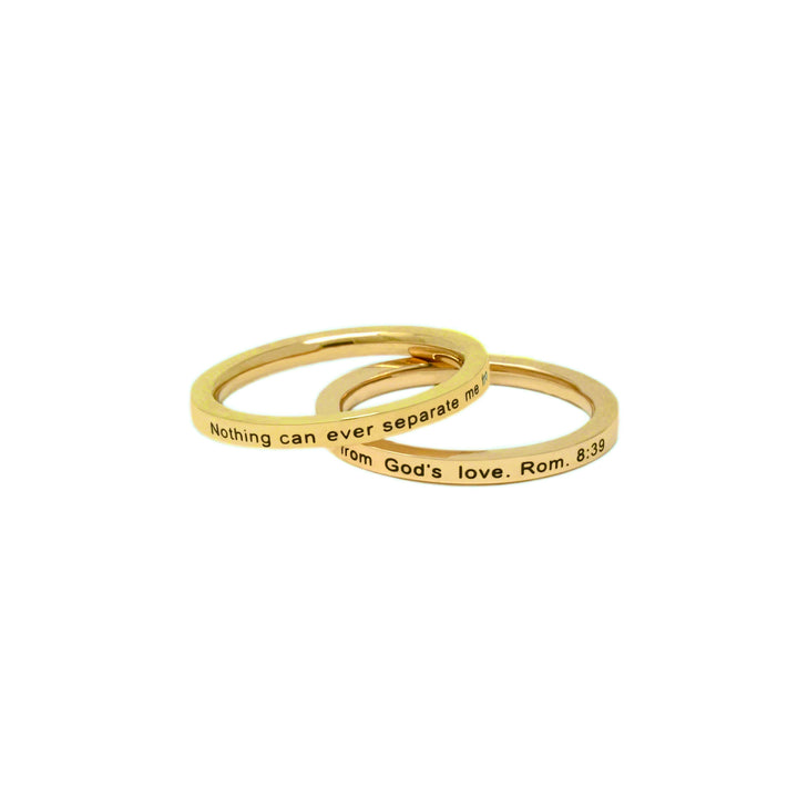 Gold NOTHING CAN SEPARATE ME Ring