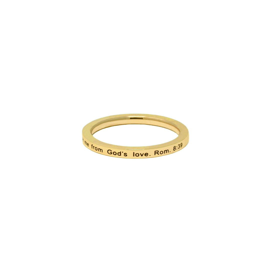 Gold NOTHING CAN SEPARATE ME Ring