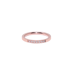 Rose Gold LOVE IS PATIENT CZ Ring