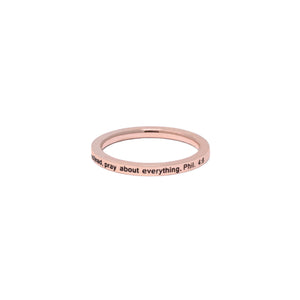 Rose Gold DON'T WORRY Ring