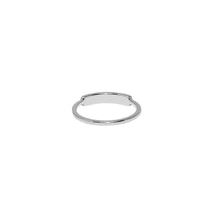 Sterling Silver COURAGE Bar Ring