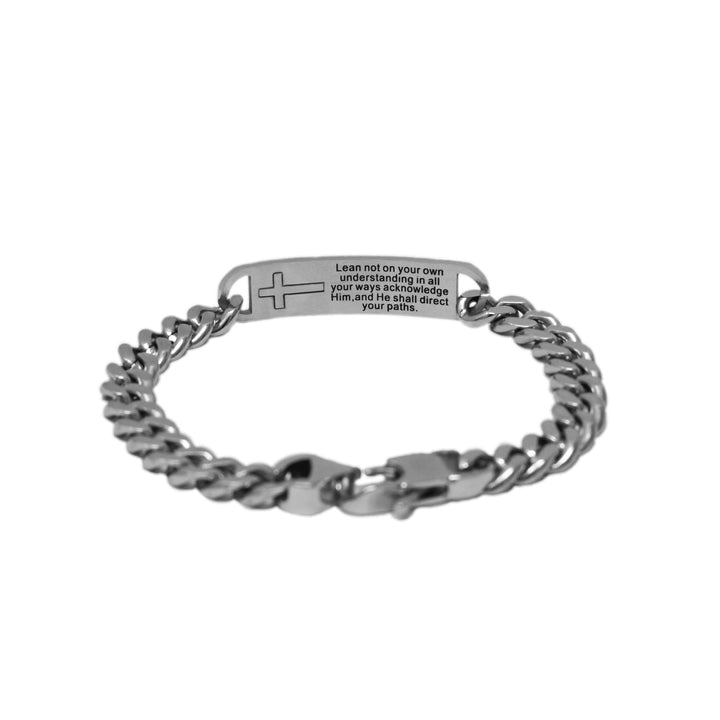 Silver TRUST IN THE LORD Chain Bracelet