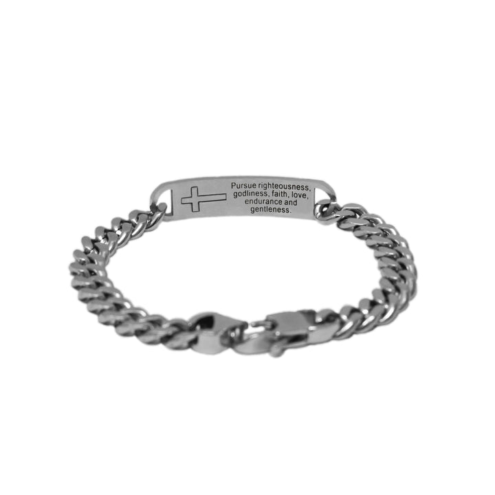 Man Of God - Silver Chain Bracelet