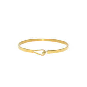 Gold FAITH Thin Hook Bracelet