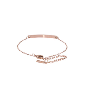 Rose Gold BELOVED Chain Bar Bracelet