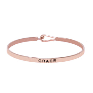 Rose Gold GRACE Thin Hook Bracelet