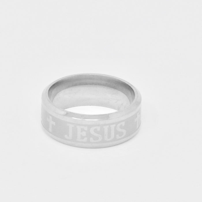 Silver JESUS Ring