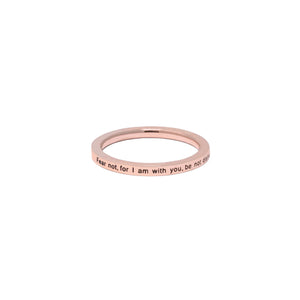 Rose Gold FEAR NOT Ring