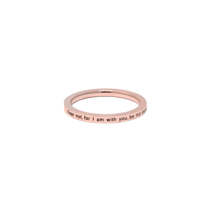 Rose Gold FEAR NOT Ring