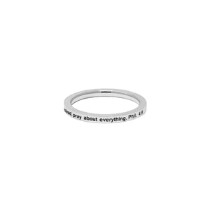 Silver DON'T WORRY Ring