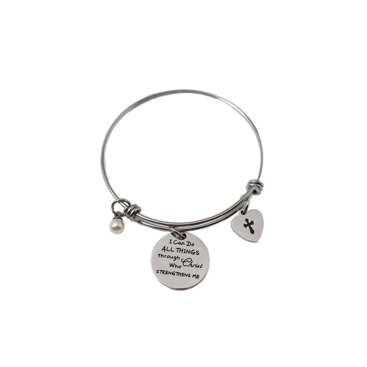 I Can Do All Things - Silver Wire Bracelet