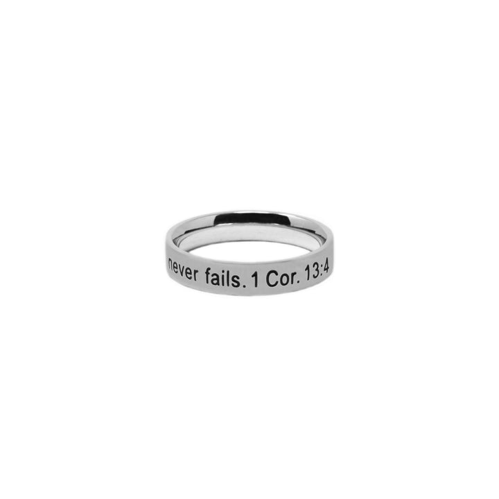 Silver LOVE IS PATIENT Ring