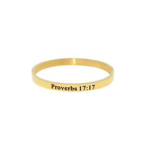 Gold A FRIEND LOVES Bangle Bracelet