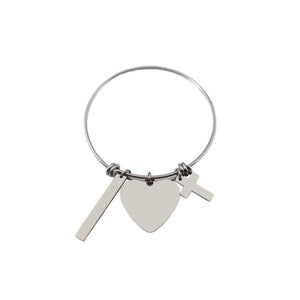 Silver TRUST IN THE LORD Wire Bracelet